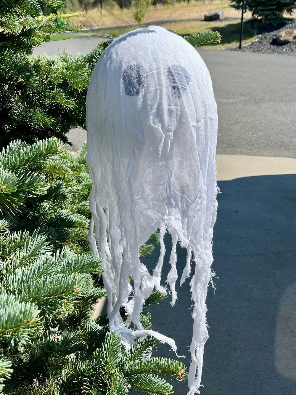 Pottery Barn White Hanging Ghost 👻 Trio Rare Discontinued 3 Sizes Halloween 🎃
